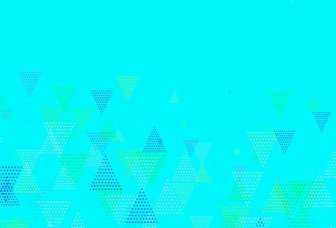Light Multicolor vector texture with triangular style with circles. Stockillustratie