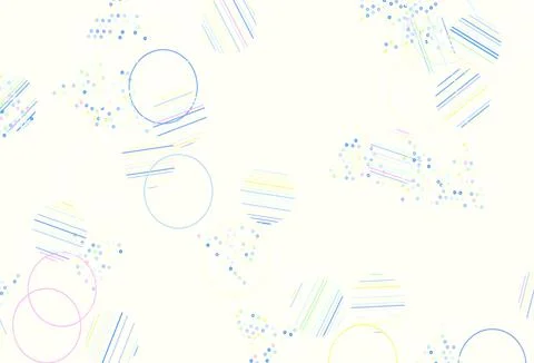 Light Multicolor vector texture with triangular style with circles. Ilustración de archivo