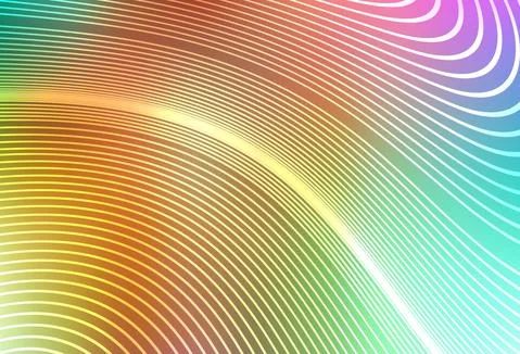 Light Multicolor vector texture with wry lines. Stock Illustration