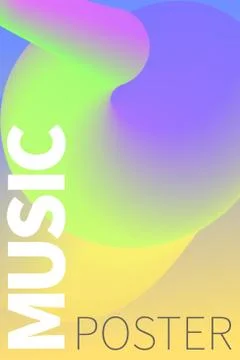 Light musical poster Stock Illustration