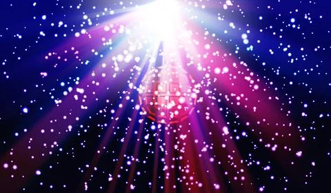 Light neon party background easy all editable Stock Illustration
