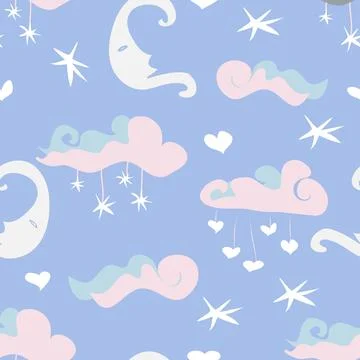 Light Night sky pattern Stock Illustration