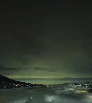 Light in the night sky Foto stock