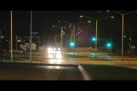 Light Night Traffic Stock-Footage 10754239