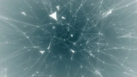Light nodes in organic motion. Conceptual design of genetics information. Nano Stock Footage 113911412