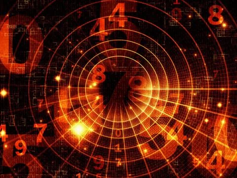 Light of Numbers 스톡 일러스트