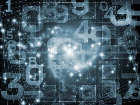 Light of Numbers 스톡 일러스트