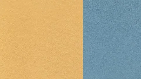Light ochre paper texture background with dusty blue vertical split and copy  Stock Photos