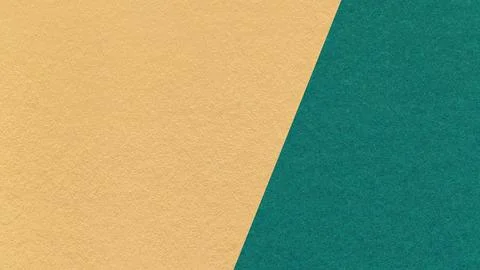 Light ochre texture background with dark emerald diagonal angled split and .. Stock Photos