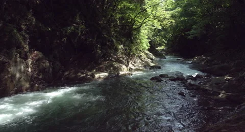 Light up one side river, 4k color graded (4000x2160) Stock-Footage 50129641