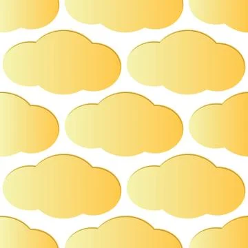 Light orange cloud pattern Stockillustratie