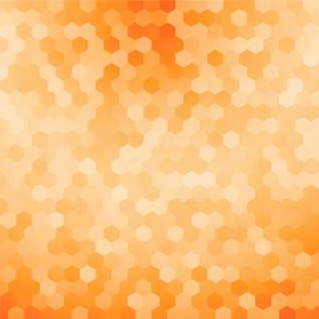 Light orange hexagon background Stock-Illustration