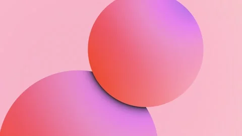 Light orange purple gradient background animation. two circles Stock Footage 274932107