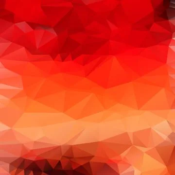 Light orange red abstract polygonal background. Vector Stock Illustration