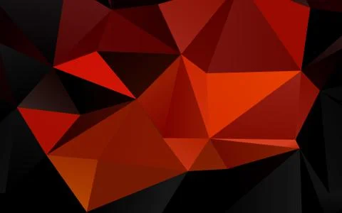 Light Orange vector abstract mosaic pattern. Stock Illustration