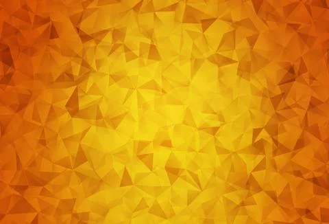 Light Orange vector abstract mosaic pattern. Stock Illustration
