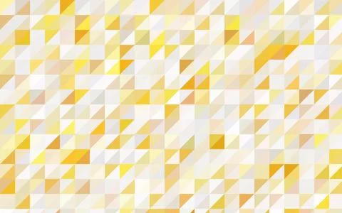 Light Orange vector abstract pattern made up of colored triangles on white ba 库存插图