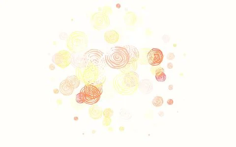 Light Orange vector abstract pattern with roses. Illustrazione stock