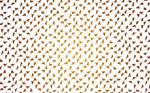 Light Orange vector abstract pattern made up of colored triangles on white ba Illustrazione stock