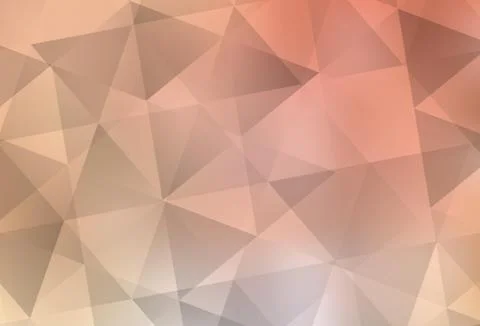Light Orange vector abstract polygonal pattern. Stockillustratie