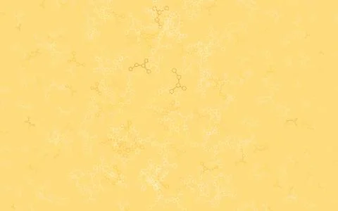 Light Orange vector backdrop with artificial intelligence data. Stock Illustration