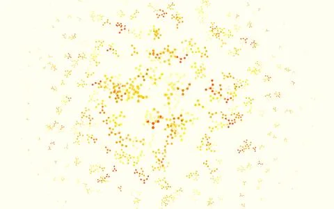 Light Orange vector backdrop with artificial intelligence data. Illustrazione stock