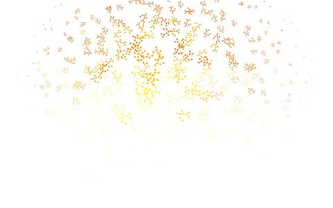 Light Orange vector backdrop with artificial intelligence data. Stock Illustration