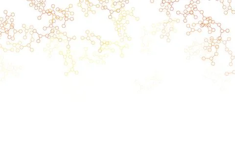 Light Orange vector backdrop with artificial intelligence data. Stock Illustration