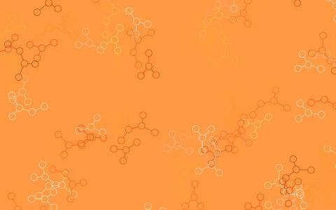 Light Orange vector backdrop with artificial intelligence data. 스톡 일러스트
