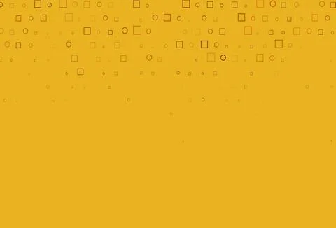 Light Orange vector backdrop with dots, spots, cubes. Stock Illustration