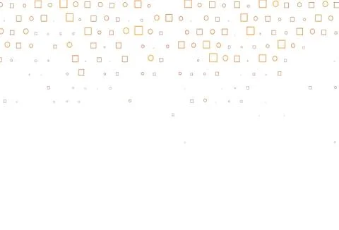 Light Orange vector backdrop with dots, spots, cubes. Illustrazione stock