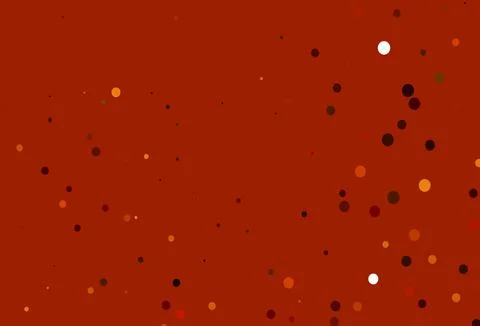 Light Orange vector backdrop with dots. Stock Illustration