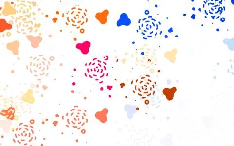 Light Orange vector backdrop with memphis shapes. Stock Illustration