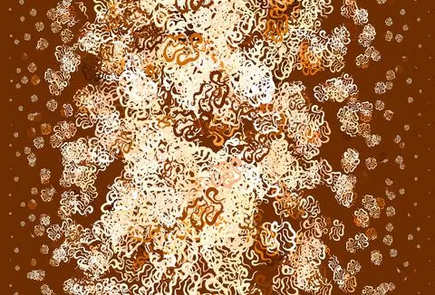 Light Orange vector background with abstract shapes. Stock Illustration