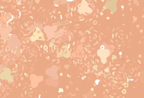 Light Orange vector background with abstract shapes. Stock Illustration
