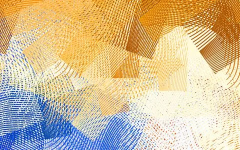 Light Orange vector background with bent lines. Stock Illustration