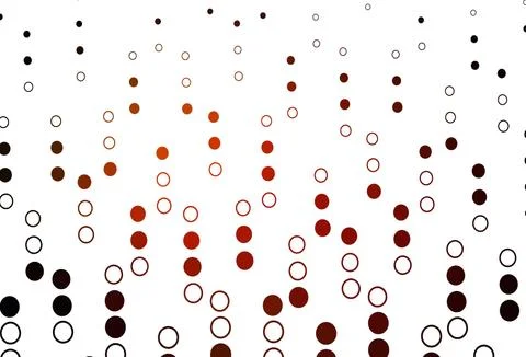 Light Orange vector background with bubbles. Stock Illustration
