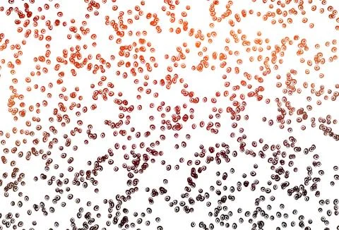 Light Orange vector background with bubbles. Stock Illustration