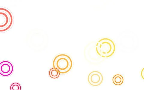 Light Orange vector background with bubbles. Stock Illustration