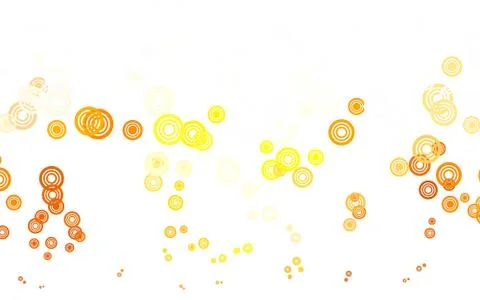 Light Orange vector background with bubbles. Stock Illustration