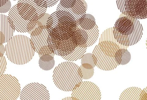 Light Orange vector background with bubbles. 스톡 일러스트