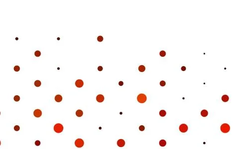 Light Orange vector background with bubbles. Illustrazione stock