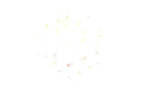 Light Orange vector background with bubbles. Illustrazione stock