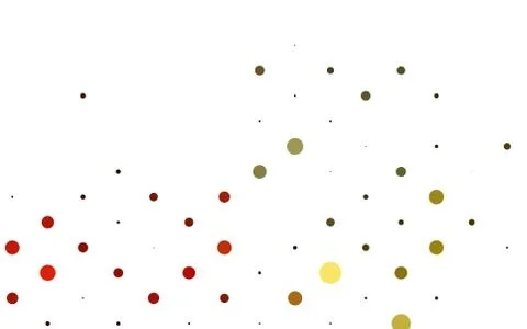Light Orange vector background with bubbles. Stock Illustration