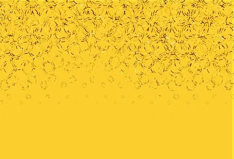 Light orange vector background with bubbles. Stock Illustration