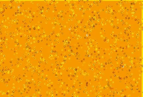 Light Orange vector background with bubbles. Stock Illustration