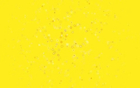 Light Orange vector background with bubbles. Stock Illustration