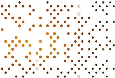 Light Orange vector background with bubbles. Stock Illustration