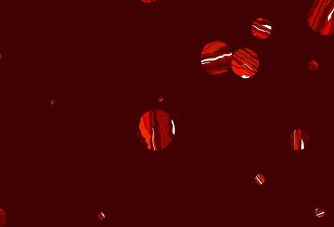 Light orange vector background with bubbles. Stock Illustration