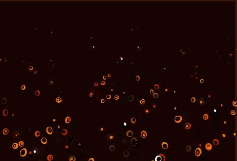 Light Orange vector background with bubbles. 스톡 일러스트